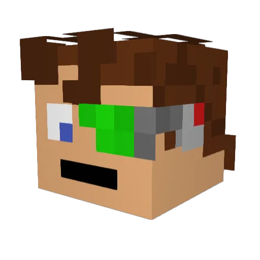 SirMrLord Minecraft avatar head, 3D render