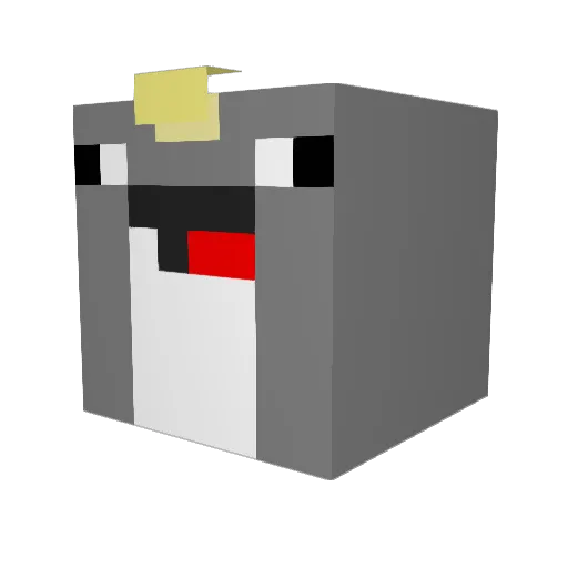 SirMrSire Minecraft avatar head, 3D render