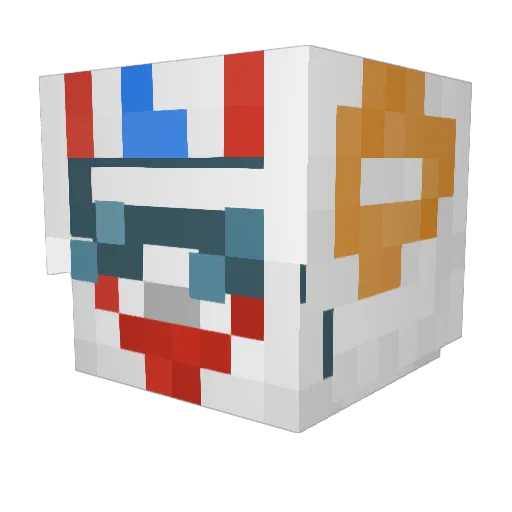 SirMyce Minecraft avatar head, 3D render