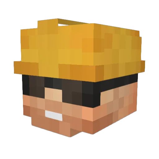 SirNarax Minecraft avatar head, 3D render