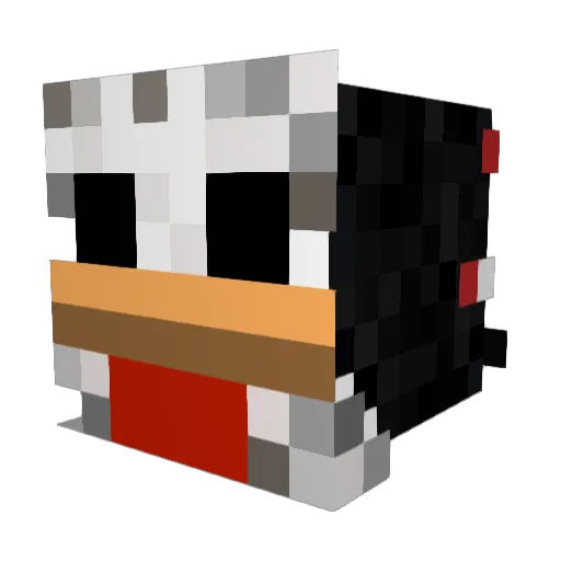 SirNass Minecraft avatar head, 3D render