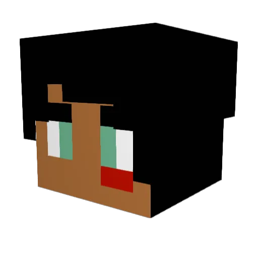 SirNate519 Minecraft avatar head, 3D render
