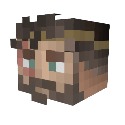 SirNicholasXV Minecraft avatar head, 3D render
