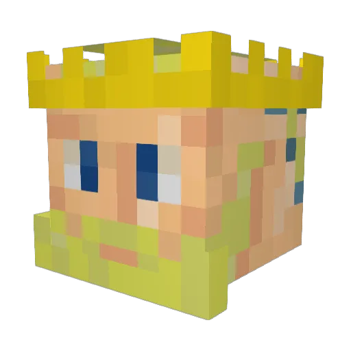 SirNugget14 Minecraft avatar head, 3D render