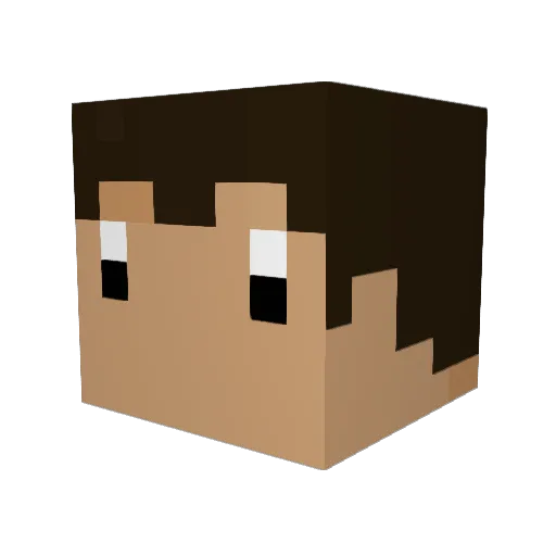 SirOctopus97 Minecraft avatar head, 3D render