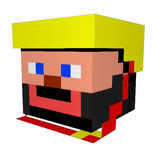 SirOinksAlot83 Minecraft avatar head, 3D render
