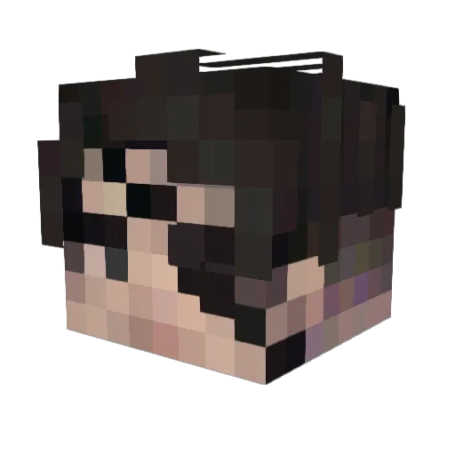 SirPacs Minecraft avatar head, 3D render