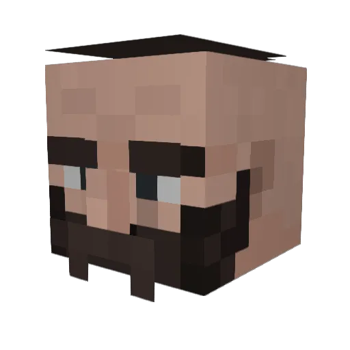 SirPezo Minecraft avatar head, 3D render