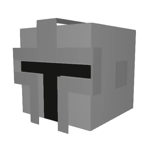 SirPi Minecraft avatar head, 3D render