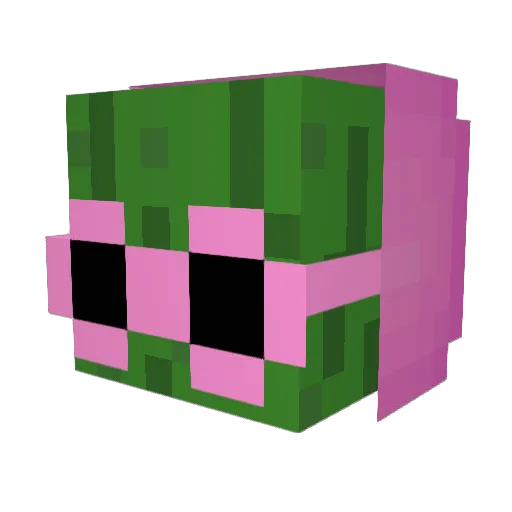 SirPickleman Minecraft avatar head, 3D render