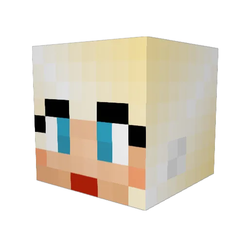 SirPiggy243 Minecraft avatar head, 3D render