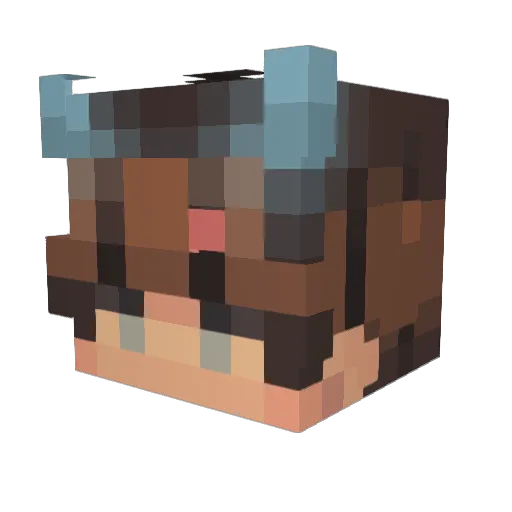 SirPine_ Minecraft avatar head, 3D render
