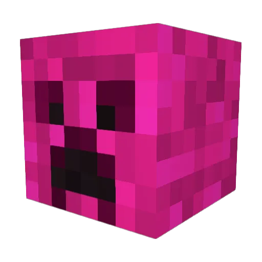 SirPorge Minecraft avatar head, 3D render