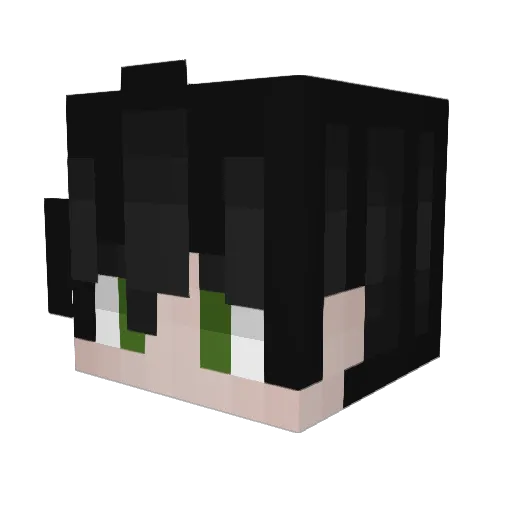 SirPotat Minecraft avatar head, 3D render