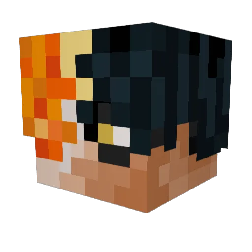 SirPrayingMantis Minecraft avatar head, 3D render