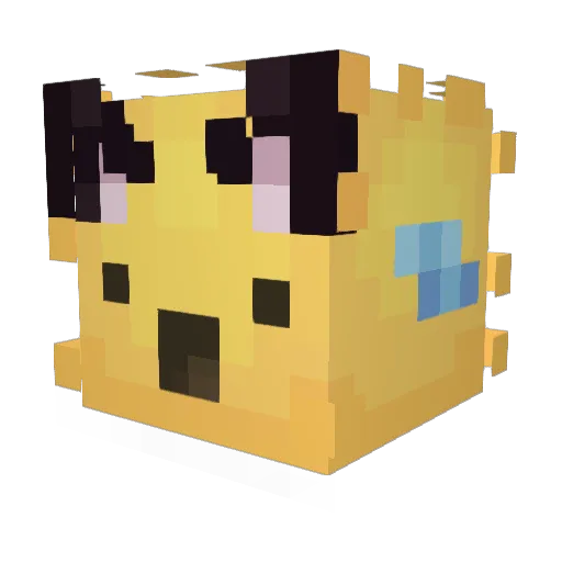SirPuffy Minecraft avatar head, 3D render