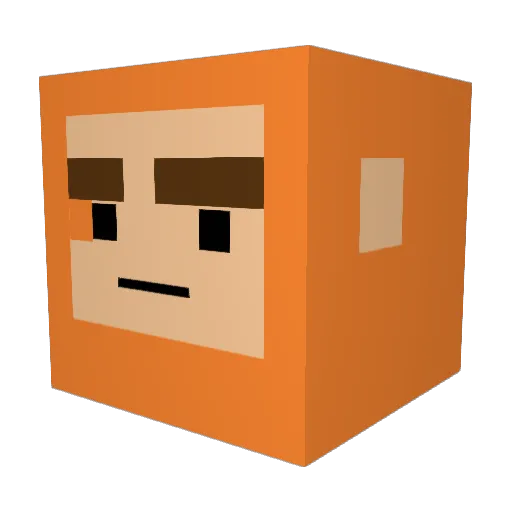 SirPxngu Minecraft avatar head, 3D render