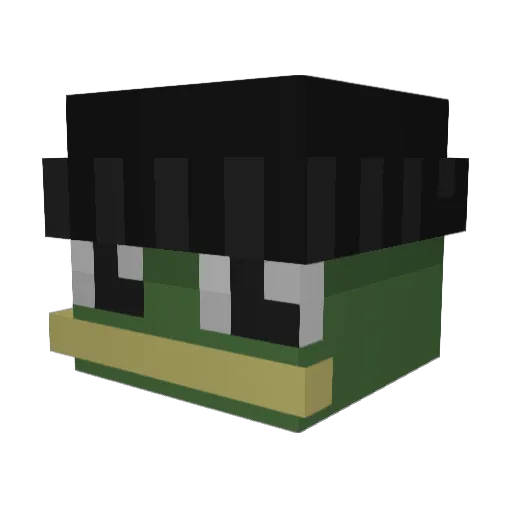 SirQuackxd Minecraft avatar head, 3D render