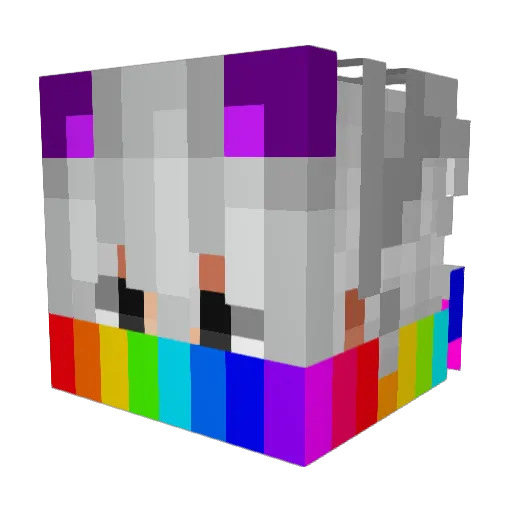 SirRacer Minecraft avatar head, 3D render