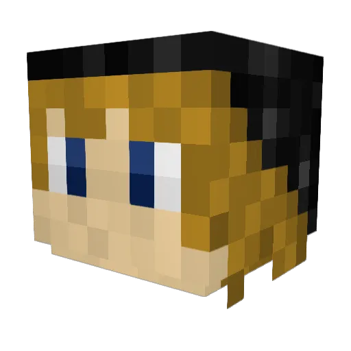 SirRainbow_ Minecraft avatar head, 3D render