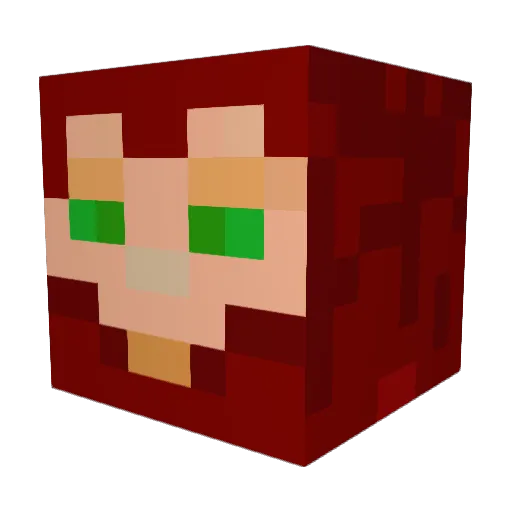 SirRbeard Minecraft avatar head, 3D render