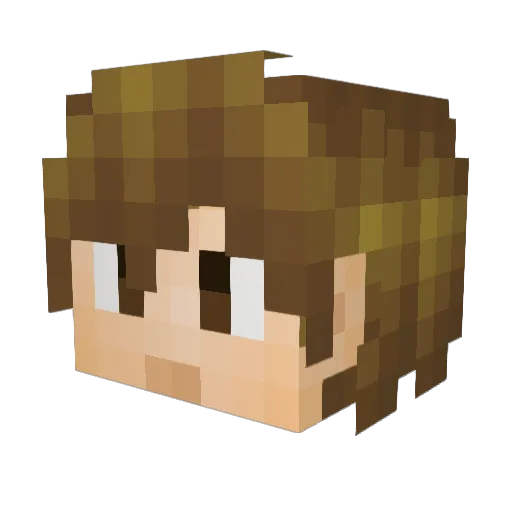 SirRebl Minecraft avatar head, 3D render