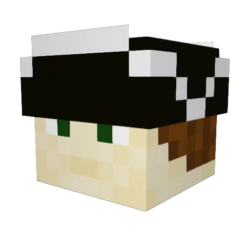SirRexx Minecraft avatar head, 3D render
