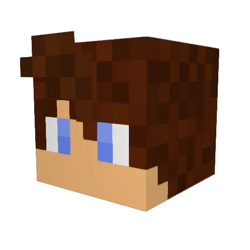 SirRicardo Minecraft avatar head, 3D render
