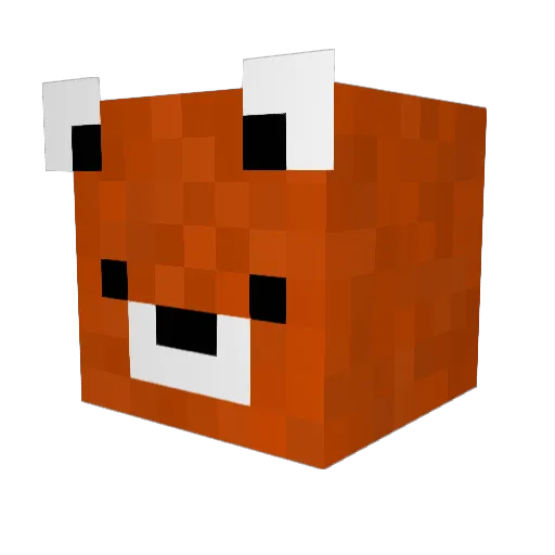 SirRoux Minecraft avatar head, 3D render