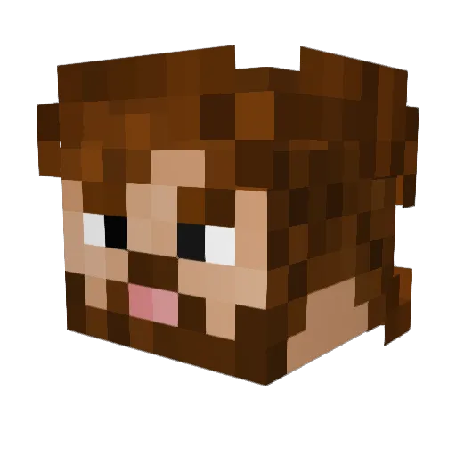 SirRowan Minecraft avatar head, 3D render
