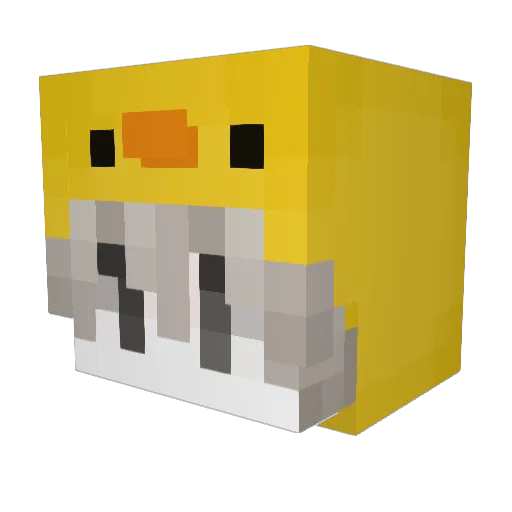 SirSchlecksalot Minecraft avatar head, 3D render