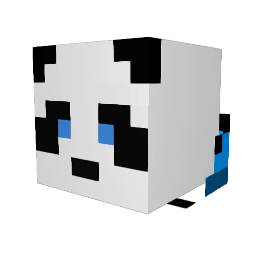 SirSebo Minecraft avatar head, 3D render