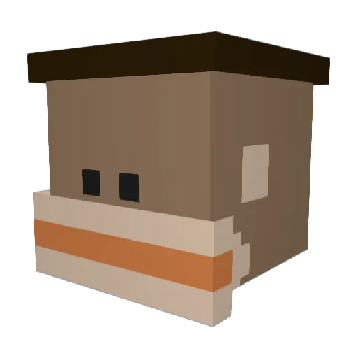 SirSensation Minecraft avatar head, 3D render