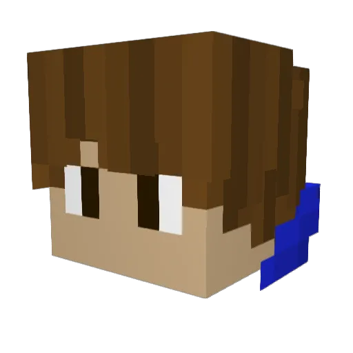 SirSkeleton19 Minecraft avatar head, 3D render