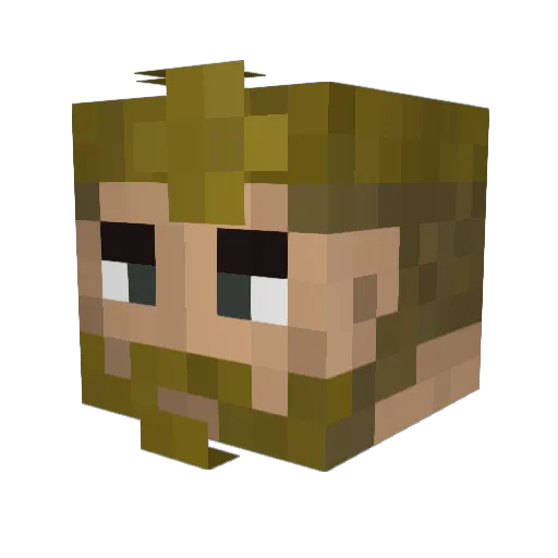 SirSkog Minecraft avatar head, 3D render