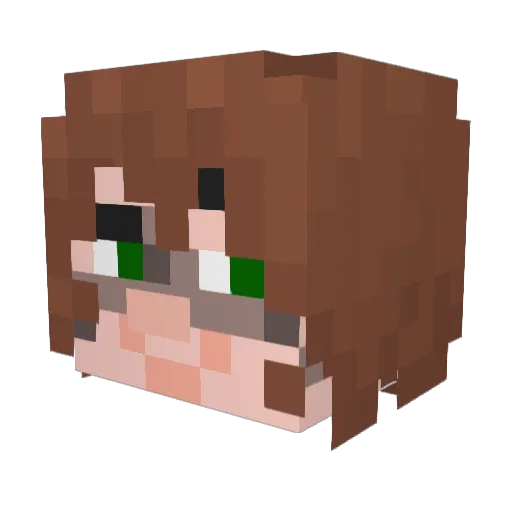 SirSkurb Minecraft avatar head, 3D render