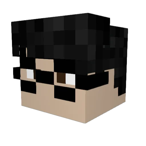 SirSlice Minecraft avatar head, 3D render