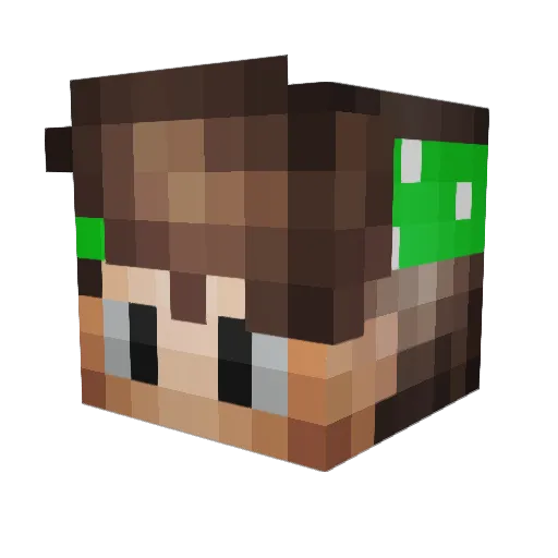 SirSmokey18 Minecraft avatar head, 3D render