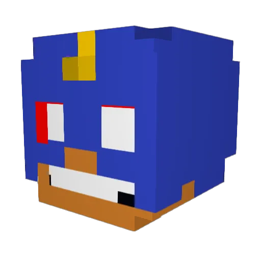 SirSnowy Minecraft avatar head, 3D render