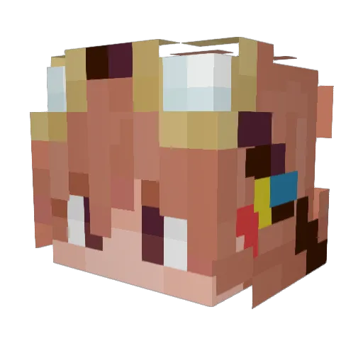 SirSoren Minecraft avatar head, 3D render