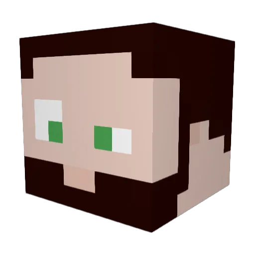 SirSpaft Minecraft avatar head, 3D render