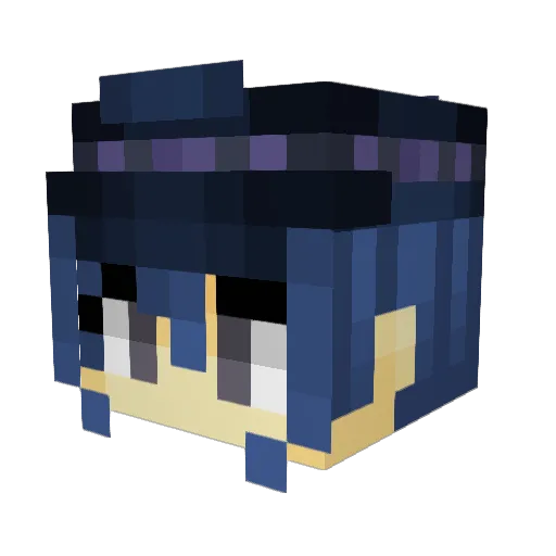 SirSqueeko Minecraft avatar head, 3D render