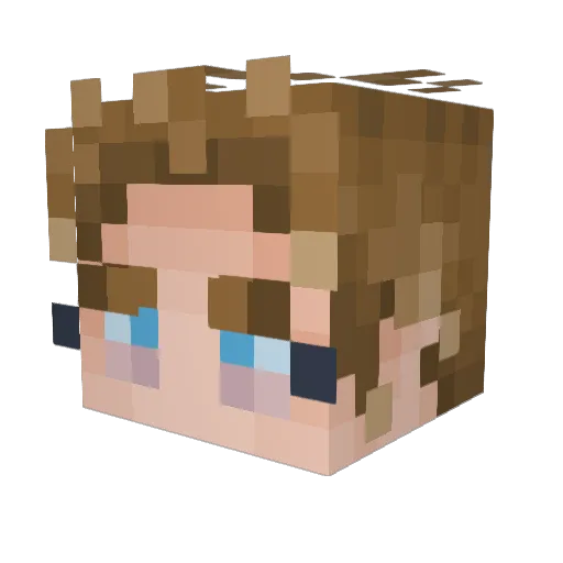 SirStackaBrick05 Minecraft avatar head, 3D render