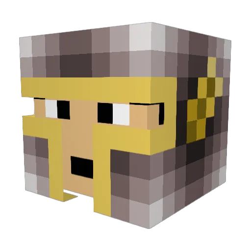 SirStaricus Minecraft avatar head, 3D render