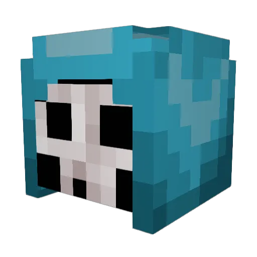 SirSteelFlame Minecraft avatar head, 3D render