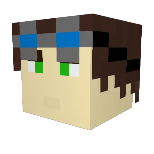 SirStrongbunz Minecraft avatar head, 3D render