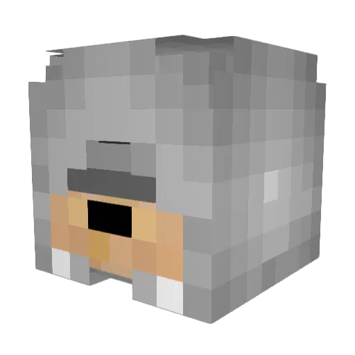 SirTai Minecraft avatar head, 3D render