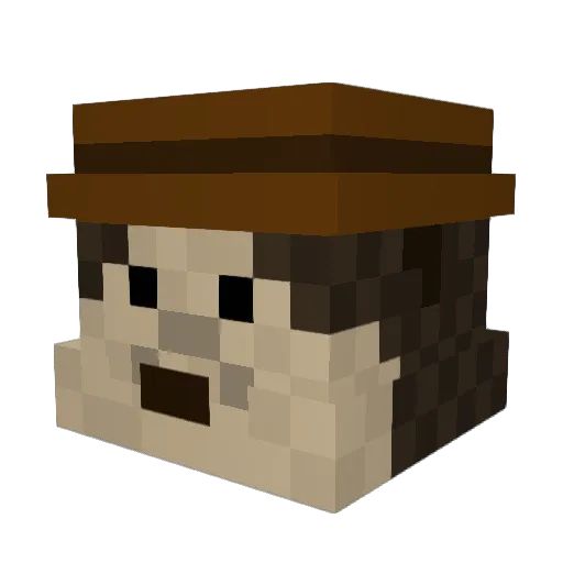 SirTanner0829 Minecraft avatar head, 3D render