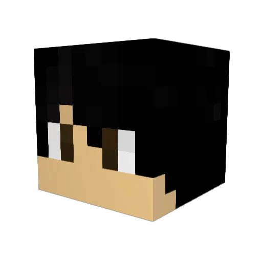 SirTiddy Minecraft avatar head, 3D render