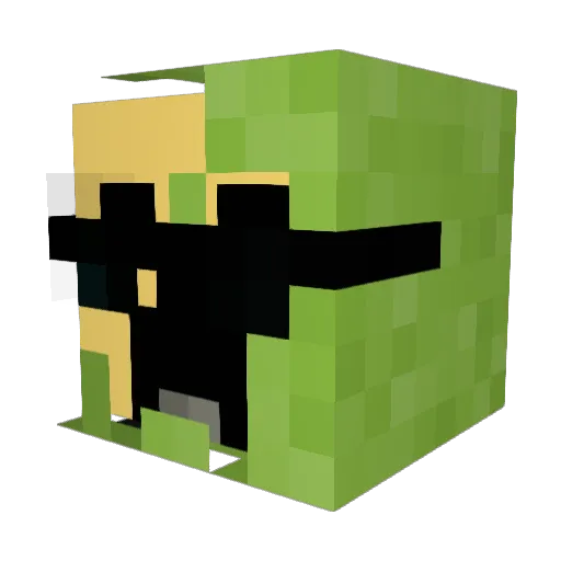 SirTidez Minecraft avatar head, 3D render